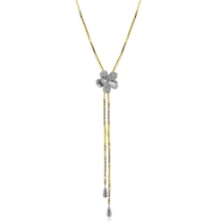 Simon G. Adjustable Flower Necklace in 18k Gold with Diamonds Best