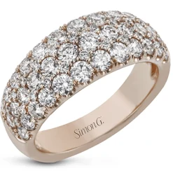 Simon G. Anniversary Ring In 18k Gold With Diamonds Clearance