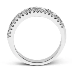 Simon G. Anniversary Ring In 18k Gold With Diamonds New