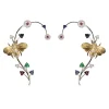 Simon G. Bee Cuff Earrings in 18k Gold with Diamonds New