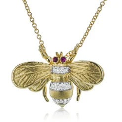 Simon G. Bee Gemstone Pendant Necklace in 18k Gold with Diamonds Discount