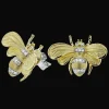 Simon G. Bee Stud Earrings in 18k Gold with Diamonds Hot