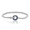 Simon G. Buckle Bracelet in 18k Gold with Diamonds & Sapphires Clearance
