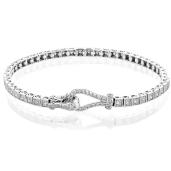 Simon G. Buckle Bracelet in 18k Gold with Diamonds Fashion