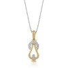 Simon G. Buckle Pendant in 18k Gold with Diamonds Clearance