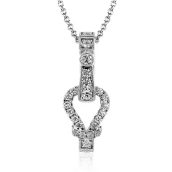 Simon G. Buckle Pendant Necklace in 18k Gold with Diamonds Discount
