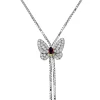 Simon G. Butterfly Bolo Ruby Necklace in 18k Gold with Diamonds Outlet