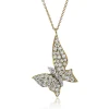 Simon G. Butterfly Pendant in 18k Gold with Diamonds Clearance