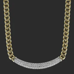 Simon G. Chain Link Necklace in 18k Gold with Diamonds Fashion