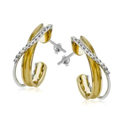 Simon G. Clio Earrings in 18k Gold with Diamonds Online