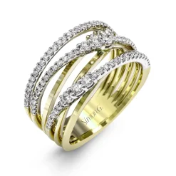 Simon G. Clio Fashion Ring In 18k Gold With Diamonds Fashion