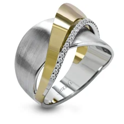 Simon G. Clio Fashion Ring In 18k Gold With Diamonds Fashion