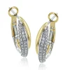 Simon G. Clio Hoop Earrings in 18k Gold with Diamonds Fashion
