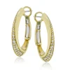 Simon G. Clio Hoop Earrings in 18k Gold with Diamonds Outlet