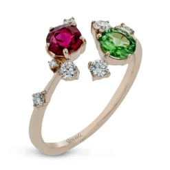 Simon G. Color Ring in 18k Gold with Diamonds Fashion