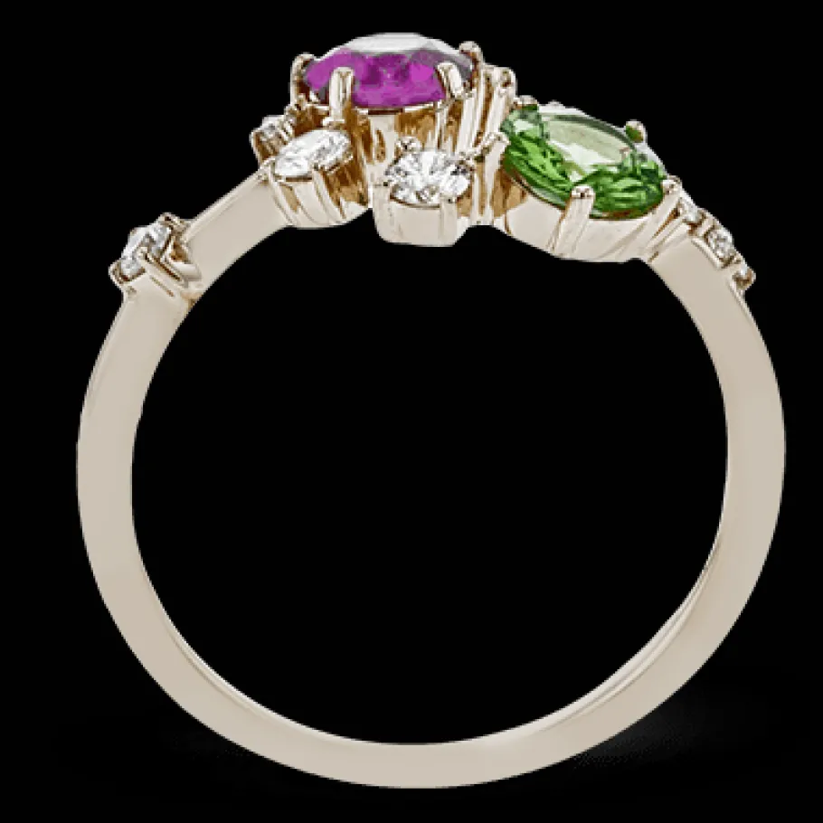 Simon G. Color Ring in 18k Gold with Diamonds Fashion