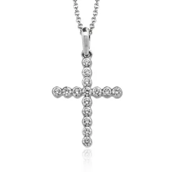 Simon G. Cross Pendant in 18k Gold with Diamonds Discount