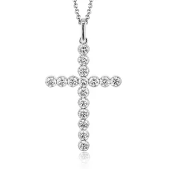 Simon G. Cross Pendant in 18k Gold with Diamonds Discount