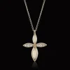 Simon G. Cross Pendant Necklace in 18k Gold with Diamonds Discount