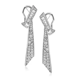 Simon G. Drop Earrings in 18K Gold with Diamonds Hot