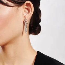Simon G. Drop Earrings in 18K Gold with Diamonds Hot