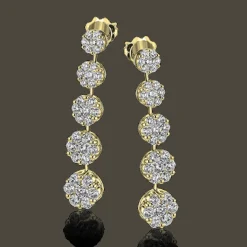 Simon G. Drop Earrings in 18k Gold with Diamonds Outlet