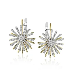 Simon G. Earrings in 18k Gold with Diamonds New