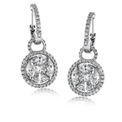 Simon G. Earrings in 18k Gold with Diamonds Sale