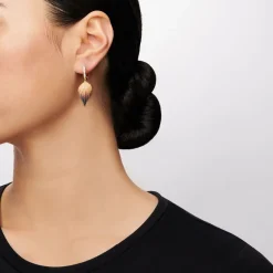 Simon G. Fallen Leaves Earrings in 18k Gold with Diamonds Fashion