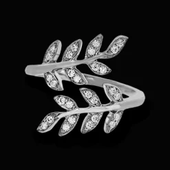 Simon G. Fallen Leaves Fashion Ring In 18k Gold With Diamonds Online