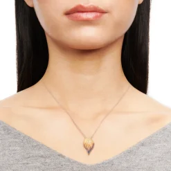 Simon G. Fallen Leaves Pendant Necklace in 18k Gold with Diamonds Outlet