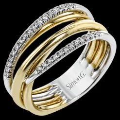 Simon G. Fashion Ring in 18k Gold with Diamonds Discount