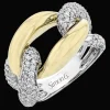 Simon G. Fashion Ring in 18k Gold With Diamonds Discount