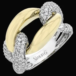 Simon G. Fashion Ring in 18k Gold With Diamonds Discount