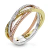 Simon G. Fashion Ring in 18k Gold with Diamonds New