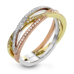 Simon G. Fashion Ring in 18k Gold with Diamonds New