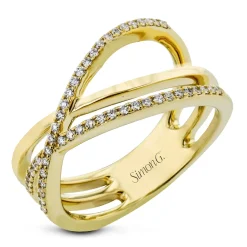 Simon G. Fashion Ring in 18k Gold with Diamonds New