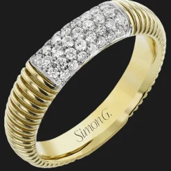 Simon G. Fashion Ring In 18k Gold With Diamonds New