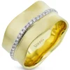 Simon G. Fashion Ring In 18k Gold With Diamonds New