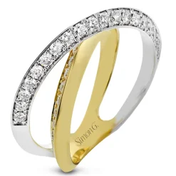 Simon G. Fashion Ring in 18k Gold with Diamonds Outlet