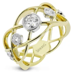 Simon G. Fashion Ring In 18k Gold With Diamonds Best