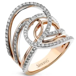 Simon G. Fashion Ring In 18k Gold With Diamonds Hot