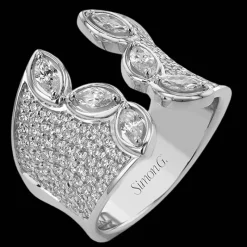 Simon G. Fashion Ring In 18k Gold With Diamonds Online