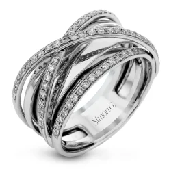 Simon G. Fashion Ring in 18k Gold with Diamonds Sale