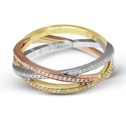 Simon G. Fashion Ring in 18k Gold with Diamonds New