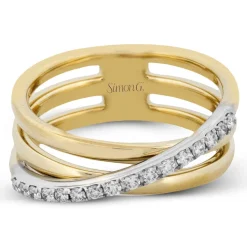 Simon G. Fashion Ring in 18k Gold with Diamonds Discount