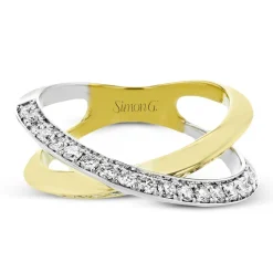 Simon G. Fashion Ring in 18k Gold with Diamonds Outlet