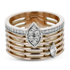 Simon G. Fashion Ring In 18k Gold With Diamonds Discount
