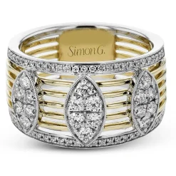 Simon G. Fashion Ring In 18k Gold With Diamonds Fashion