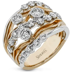Simon G. Fashion Ring In 18k Gold With Diamonds Discount
